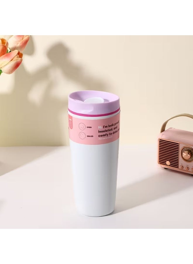 Insulated thermal mug with a tight-fitting lid, suitable for hot and cold beverages. Modern design.590 ml - Image 2